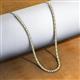 3 - Gracelyn 2.70 mm Round Yellow and White Diamond Adjustable Tennis Necklace 