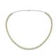1 - Gracelyn 2.70 mm Round Diamond and Yellow Sapphire Adjustable Tennis Necklace 