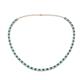 1 - Gracelyn 2.70 mm Round Diamond and London Blue Topaz Adjustable Tennis Necklace 