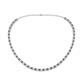 1 - Gracelyn 2.70 mm Round Diamond and Smoky Quartz Adjustable Tennis Necklace 