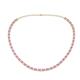 1 - Gracelyn 2.70 mm Round Lab Grown Diamond and Pink Sapphire Adjustable Tennis Necklace 