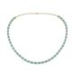 1 - Gracelyn 2.70 mm Round Lab Grown Diamond and Blue Topaz Adjustable Tennis Necklace 
