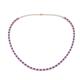 1 - Gracelyn 2.20 mm Round Diamond and Amethyst Adjustable Tennis Necklace 