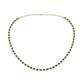 1 - Gracelyn 2.20 mm Round Black and White Diamond Adjustable Tennis Necklace 