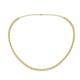 1 - Gracelyn 2.20 mm Round Diamond and Yellow Sapphire Adjustable Tennis Necklace 