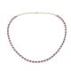 1 - Gracelyn 2.20 mm Round Lab Grown Diamond and Amethyst Adjustable Tennis Necklace 