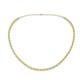 1 - Gracelyn 2.20 mm Round Yellow and White Lab Grown Diamond Adjustable Tennis Necklace 