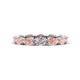 1 - Madison 5x3 mm Oval Diamond and Morganite Eternity Band 