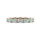 1 - Madison 5x3 mm Oval Lab Grown Diamond and Opal Eternity Band 