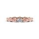 1 - Madison 5x3 mm Oval Lab Grown Diamond and Morganite Eternity Band 