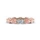 1 - Madison 6x4 mm Oval Lab Grown Diamond and Morganite Eternity Band 