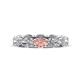1 - Madison 6x4 mm Oval Diamond and Morganite Eternity Band 