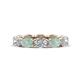 1 - Madison 6x4 mm Oval Diamond and Opal Eternity Band 