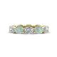 1 - Madison 6x4 mm Oval Diamond and Opal Eternity Band 