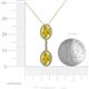 4 - Zaneta Yellow Sapphire and Diamond Halo Slider Pendant 