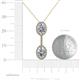 4 - Zaneta Diamond Halo Slider Pendant 