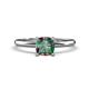 1 - Elodie 6.00 mm Cushion Lab Created Alexandrite Solitaire Engagement Ring 