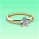 3 - Elodie GIA Certified 7x5 mm Pear Diamond Solitaire Engagement Ring 