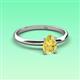 3 - Elodie 7x5 mm Pear Yellow Sapphire Solitaire Engagement Ring 