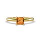 1 - Elodie 6.00 mm Asscher Cut Citrine Solitaire Engagement Ring 