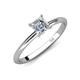 4 - Elodie 6.00 mm Asscher Cut Forever Brilliant Moissanite Solitaire Engagement Ring 