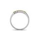 5 - Erica 2.00 mm Princess Cut Citrine and Lab Grown Diamond 7 Stone Wedding Band 
