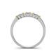 5 - Erica 2.50 mm Princess Cut Citrine and Lab Grown Diamond 7 Stone Wedding Band 