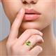 2 - Elodie 7x5 mm Radiant Peridot Solitaire Engagement Ring 