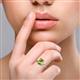 2 - Elodie 7x5 mm Radiant Peridot Solitaire Engagement Ring 