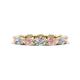1 - Madison 5x3 mm Oval Lab Grown Diamond and Morganite Eternity Band 