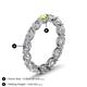5 - Madison 5x3 mm Oval Lab Grown Diamond and Peridot Eternity Band 
