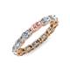 4 - Madison 5x3 mm Oval Diamond and Morganite Eternity Band 