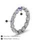 5 - Madison 5x3 mm Oval Diamond and Iolite Eternity Band 