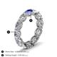5 - Madison 6x4 mm Oval Diamond and Tanzanite Eternity Band 