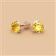 2 - Pema 6.5mm (1.74 ctw) Citrine Martini Solitaire Stud Earrings 