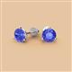 2 - Pema 6.5mm (1.84 ctw) Tanzanite Martini Solitaire Stud Earrings 