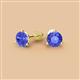 2 - Pema 6.5mm (1.84 ctw) Tanzanite Martini Solitaire Stud Earrings 