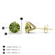 4 - Pema 6.5mm (2.20 ctw) Peridot Martini Solitaire Stud Earrings 