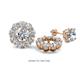 1 - Serena 1.80 ctw (3.00 mm) Round Lab Grown Diamond Jackets Earrings 