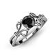 3 - Trissie Black Diamond Solitaire Ring 