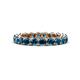 1 - Tiffany 3.00 mm Blue Diamond Eternity Band 