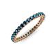 2 - Tiffany 2.00 mm Blue Diamond Eternity Band 