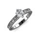 3 - Florian Classic 1.00 ct IGI Certified Lab Grown Diamond Oval Cut (7.5x5.5 mm) Solitaire Engagement Ring 