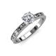 4 - Niah Classic 1.00 ct IGI Certified Lab Grown Diamond Round (6.50 mm) Solitaire Engagement Ring 