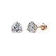 1 - Pema 0.75 ctw (4.50 mm) Round Lab Grown Diamond Martini Solitaire Stud Earrings 