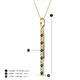 4 - Stephanie 0.31 ctw (1.80 mm) Round Natural Diamond and Black Diamond Vertical Pendant Necklace 