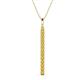 1 - Stephanie 0.20 ctw (1.80 mm) Round Citrine Vertical Pendant Necklace 