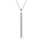 1 - Stephanie 0.30 ctw (1.80 mm) Round Lab Grown Diamond Vertical Pendant Necklace 