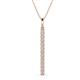 1 - Stephanie 0.30 ctw (1.80 mm) Round Lab Grown Diamond Vertical Pendant Necklace 