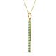 2 - Stephanie 0.32 ctw (1.80 mm) Round Created Alexandrite Vertical Pendant Necklace 